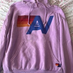 Aviator Nation XS Logo Neon Purple Pullover - Relaxed fit
